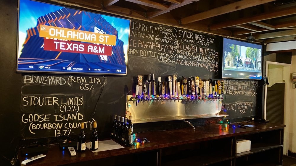 20+ craft beers on tap